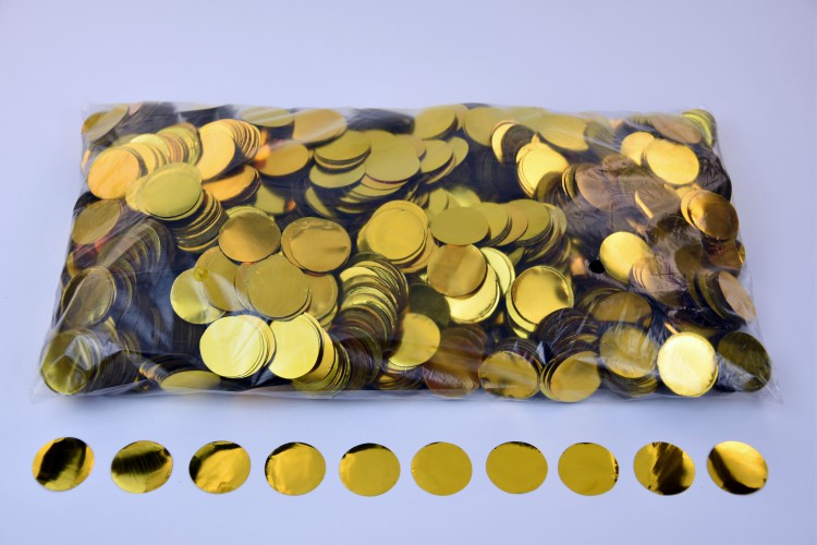 Конфетті - кружечки 23 мм, золоті