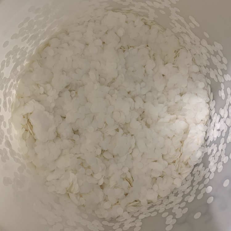 Конфетті - кружечки, тішью, 12 мм, білі