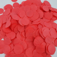 Конфетті - кружечки, тішью, 12 мм, червоні 