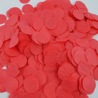 Конфетті - кружечки, тішью, 23 мм, червоні