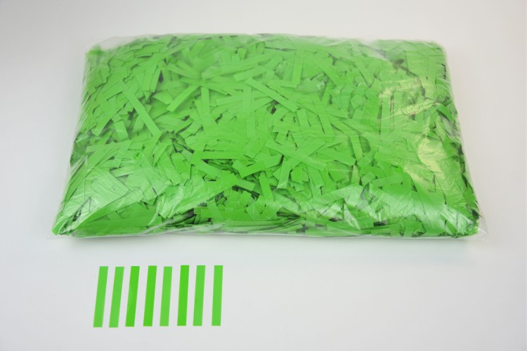 Конфетті - тонкі смужки зелені