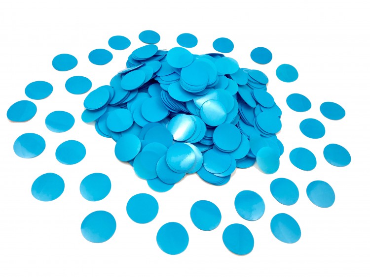 Конфетти Smena Effects кружочки, 23 мм, голубые (012307-025)
