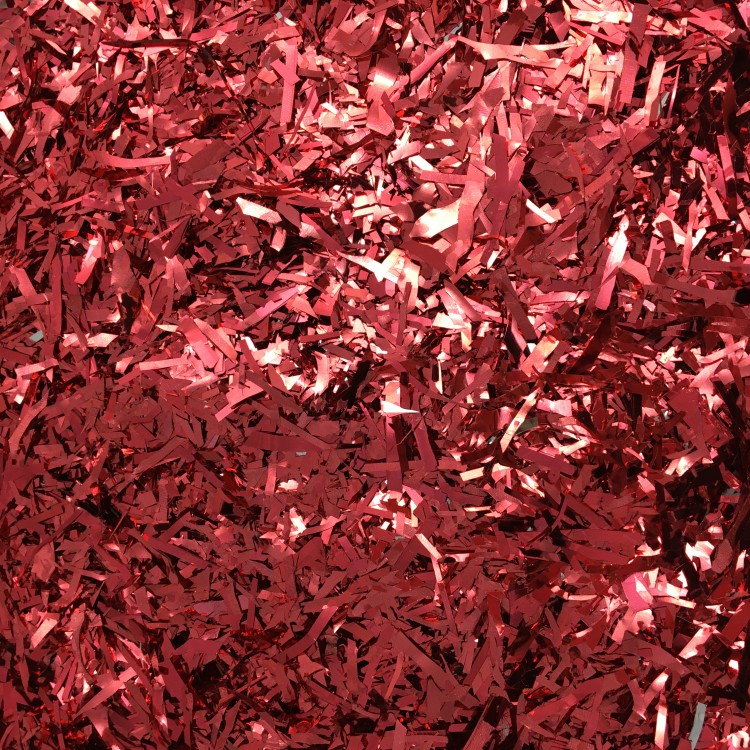 Конфетті - мішура червоний металік, 0,5 кг