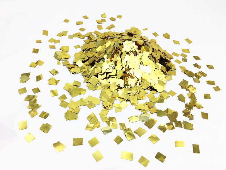 Конфетті - квадратики золоті