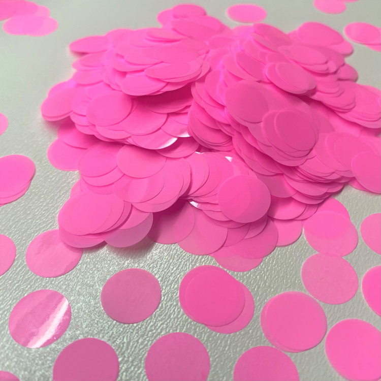 Конфетті - кружечки 12 мм, рожеві