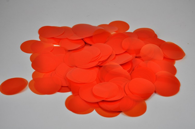 Конфетти Smena Effects кружочки, 35 мм, оранжевые (013514-025)