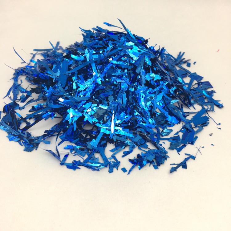 Конфетті - мішура синій металік, 0,5 кг