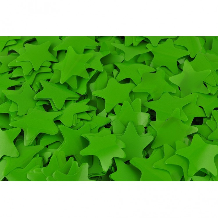 Конфетті - зірочки 35 мм, зелені