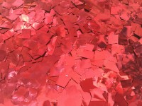 Конфетті - квадратики червоний металік