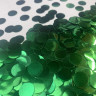 Конфетті - кружечки 12 мм, зелений металік 