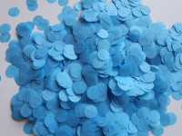 Конфетті - кружечки, тішью, 23 мм, блакитні