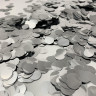 Конфетті - кружечки 12 мм, срібні