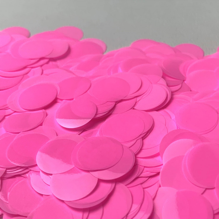 Конфетті - кружечки 12 мм, рожеві