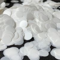 Конфетті - кружечки 12 мм, білі