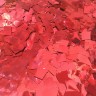 Конфетті - квадратики червоний металік